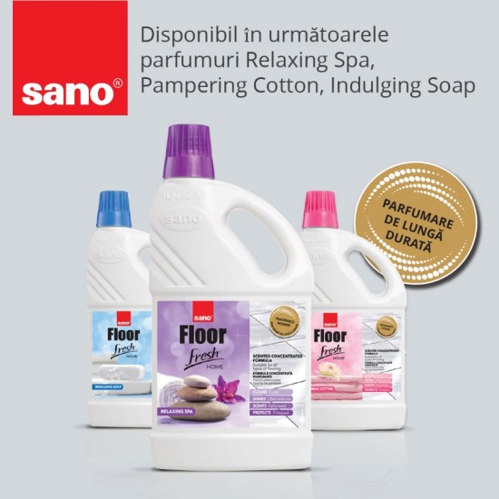 Detergent concentrat de pardoseli, Sano Floor Fresh Home Luxury Hotel 4L