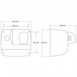 Uscator de par alb SANIFLOW Mediclinics, actionare cu buton Uscator de par alb SANIFLOW Mediclinics, actionare cu buton