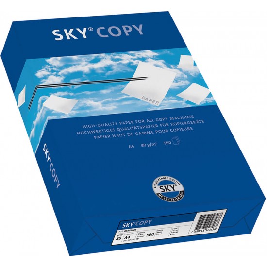 Hartie premium pentru copiator, A4, 80 g/mp, 500 coli/top, SKY Copy