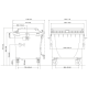 Eurocontainer albastru din material plastic, cu capac plat, SULO, 1100 L  - Transport Inclus