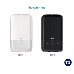 Dispenser alb pentru hartie igienica pliata, bulk, Tork Dispenser alb pentru hartie igienica pliata, bulk, Tork