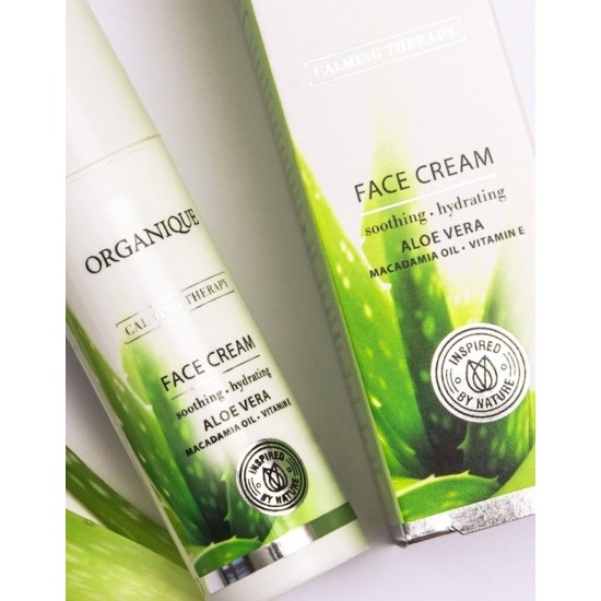 Crema calmanta pentru fata cu aloe vera Organique 50 ml Crema calmanta pentru fata cu aloe vera Organique 50 ml