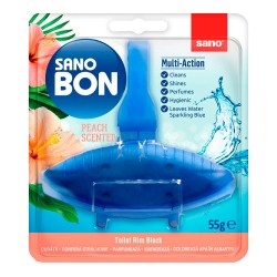 SANO BON BLUE PEACH 5in1, 55g, odorizant vas toaleta SANO BON BLUE PEACH 5in1, 55g, odorizant vas toaleta