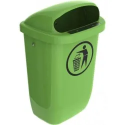 Cos stradal 50 l - verde deschis Cos stradal 50 l - verde deschis
