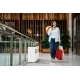 Coș de reciclare alb otel cu acoperire organica, cu 3 compartimente 3x60L – 180 litri