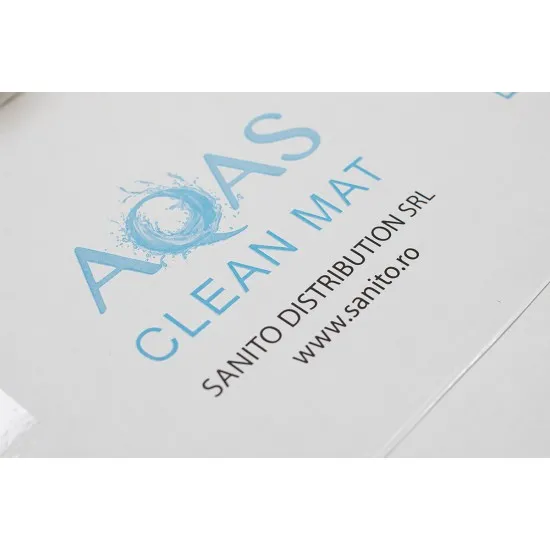 Covoras antibacterian tratat cu proprietăți dezinfectante Sticky Mat, 60 x 90 cm, 30 foi, albastru