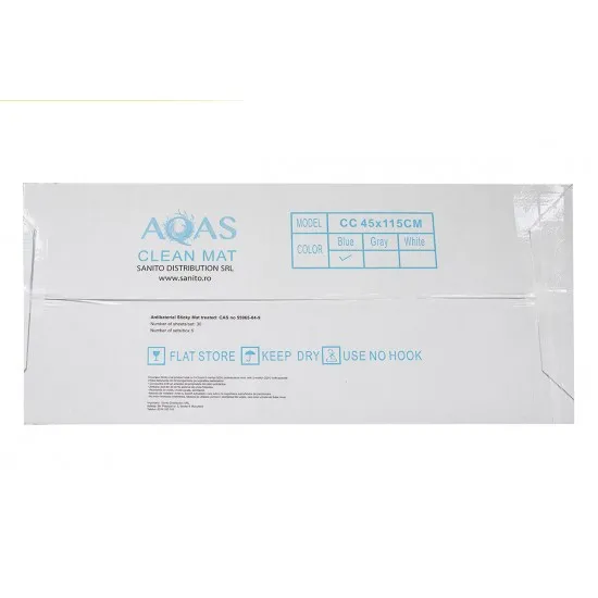 Covoras antibacterian tratat cu proprietăți dezinfectante Sticky Mat, Alb, 45 x 115 cm Covoras antibacterian tratat cu proprietăți dezinfectante Sticky Mat, Alb, 45 x 115 cm