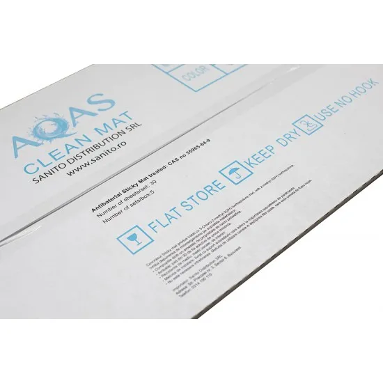 Covoras antibacterian tratat cu proprietăți dezinfectante Sticky Mat, Alb, 45 x 115 cm Covoras antibacterian tratat cu proprietăți dezinfectante Sticky Mat, Alb, 45 x 115 cm