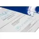 Covoras antibacterian tratat cu proprietăți dezinfectante Sticky Mat, 60 x 90 cm, 30 foi, albastru