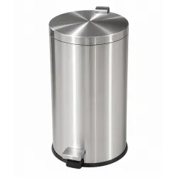 Cos de gunoi cu pedala din inox, 50 L, finisaj mat