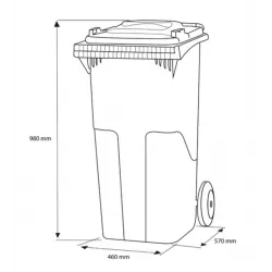 Europubela plastic NEGRU, 120 L - Transportul NU este inclus Europubela plastic NEGRU, 120 L - Transportul NU este inclus