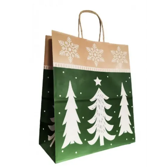Punga cadou Brazi 25x14x30 cm (0.91 lei / buc + tva) - 100 buc - Punga cadou Brazi 25x14x30 cm (0.91 lei / buc + tva) - 100 buc -