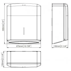 Dispenser prosoape hartie pliate, inox satinat, Mediclinics Dispenser prosoape hartie pliate, inox satinat, Mediclinics