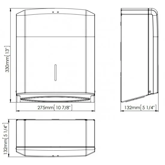 Dispenser prosoape hartie pliate, inox satinat, Mediclinics Dispenser prosoape hartie pliate, inox satinat, Mediclinics