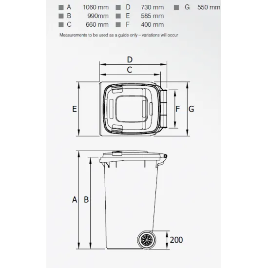 Pubela HDPE CLD 240L rosie - Transport Inclus Pubela HDPE CLD 240L rosie - Transport Inclus