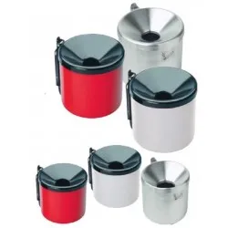 Scrumiera pentru perete, din otel lacuit alb/negru, 9x10 cm Scrumiera pentru perete, din otel lacuit alb/negru, 9x10 cm