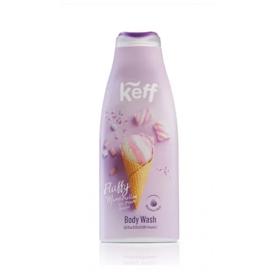 Keff gel de dus Marshmallow, 500 ml