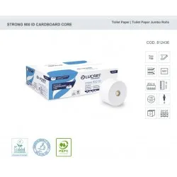 Hartie igienica alba STRONG 900ID CARDBOARD CORE 202m LUCART