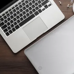 Husa laptop, MacBook 13 inch, UNIKA, piele PU cu lana din fibre naturale, gri Husa laptop, MacBook 13 inch, UNIKA, piele PU cu lana din fibre naturale, gri