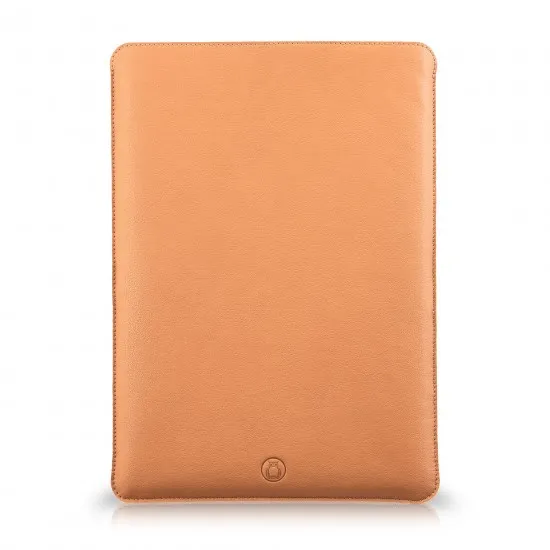 Husa laptop, MacBook 13 inch, UNIKA, piele PU cu lana din fibre naturale, bej