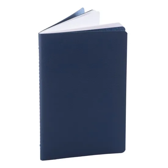 Notes Pastel, piele, 12,5x20 cm, velin, albastru Notes Pastel, piele, 12,5x20 cm, velin, albastru
