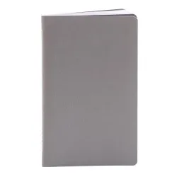 Notes Pastel, piele, 12,5x20 cm, velin, gri