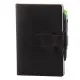 Notes Ravelo, piele, A5, liniat alb, negru Notes Ravelo, piele, A5, liniat alb, negru