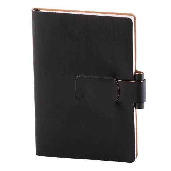 Notes Ravelo, piele, A5, liniat alb, negru Notes Ravelo, piele, A5, liniat alb, negru