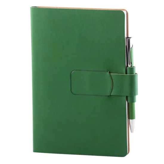 Notes Ravelo, piele, A5, liniat ivory, verde Notes Ravelo, piele, A5, liniat ivory, verde