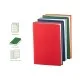 Notes Twin, piele, A5, liniat + matematica, verde/portocaliu