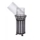 Cos stradal pentru gunoi, Negru, Metal, 35 L Cos stradal pentru gunoi, Negru, Metal, 35 L