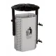 Cos stradal pentru gunoi, Gri, Metal, 35 L Cos stradal pentru gunoi, Gri, Metal, 35 L