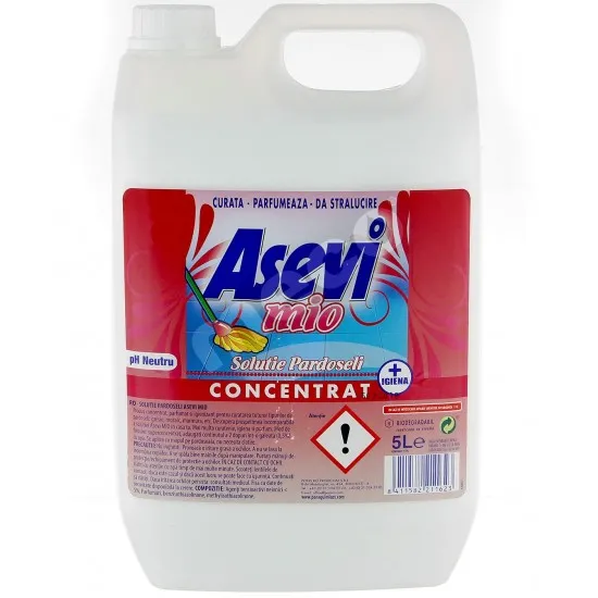 Asevi Mio-Detergent manual concentrat pentru pardoseli, 5L Asevi Mio-Detergent manual concentrat pentru pardoseli, 5L