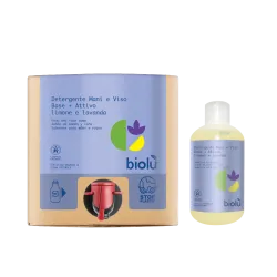 Biolu Sapun lichid ecologic cu lamaie si lavanda 10L                                                 Biolu Sapun lichid ecologic cu lamaie si lavanda 10L