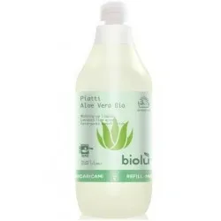 Detergent ecologic pentru spalat vase cu aloe vera, 1L - Biolu                                       Detergent ecologic pentru spalat vase cu aloe vera, 1L - Biolu