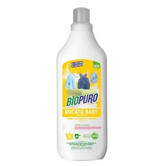 Detergent hipoalergen pentru hainutele copiilor bio 1L Biopuro Detergent hipoalergen pentru hainutele copiilor bio 1L Biopuro