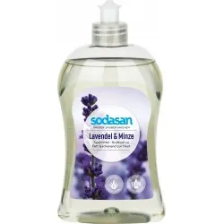 Detergent vase lichid bio lavanda si menta 500 ml Sodasan                                            Detergent vase lichid bio lavanda si menta 500 ml Sodasan