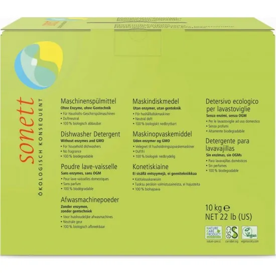 DETERGENT ECOLOGIC PRAF PT. MASINA DE SPALAT VASE 10KG Sonett DETERGENT ECOLOGIC PRAF PT. MASINA DE SPALAT VASE 10KG Sonett