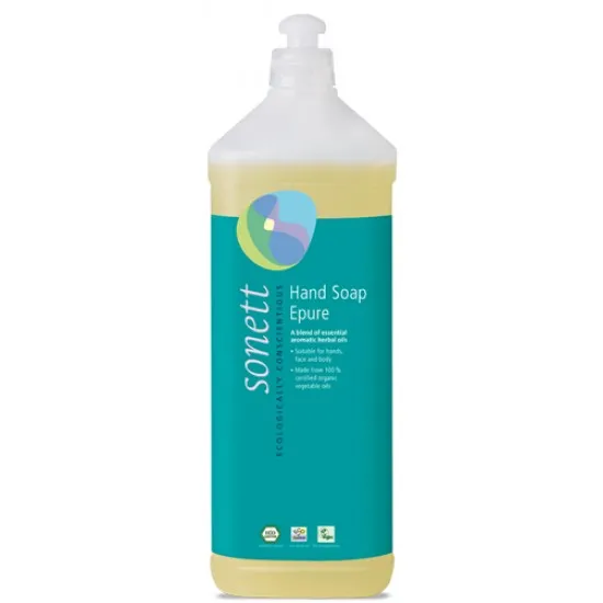 SAPUN LICHID ECOLOGIC - 7 ESENTE EPURE 1L Sonett SAPUN LICHID ECOLOGIC - 7 ESENTE EPURE 1L Sonett