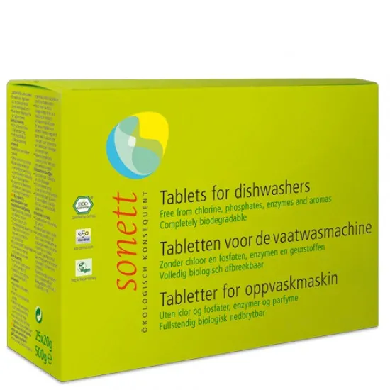 TABLETE ECOLOGICE PT. MASINA DE SPALAT VASE 500G Sonett TABLETE ECOLOGICE PT. MASINA DE SPALAT VASE 500G Sonett