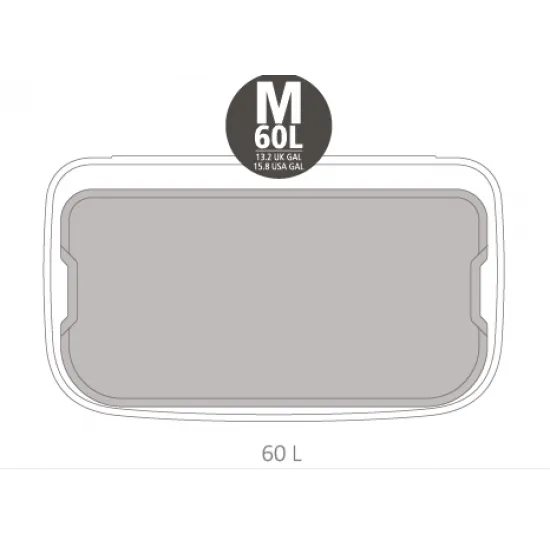 Cos gunoi Bo cu pedala, 60L - Otel mat fara amprente Cos gunoi Bo cu pedala, 60L - Otel mat fara amprente