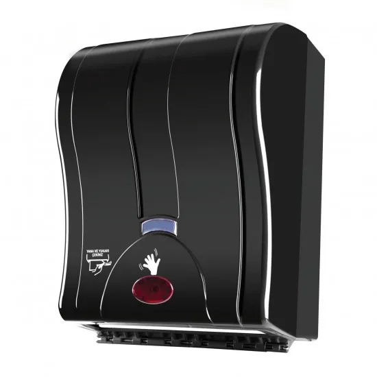 Dispenser electric pentru rola prosop hartie, 21 cm, Negru Dispenser electric pentru rola prosop hartie, 21 cm, Negru