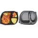 Caserole negre,de meniu, cu 3 compartimente (capac inclus) - 50 buc/set Caserole negre,de meniu, cu 3 compartimente (capac inclus) - 50 buc/set