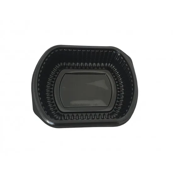 Caserole negre, de 1000g, pentru microunde, 50 buc/set Caserole negre, de 1000g, pentru microunde, 50 buc/set