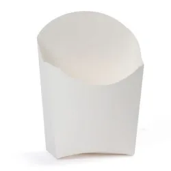 Cutie alba mare pentru cartofi prajiti, 100 buc/set