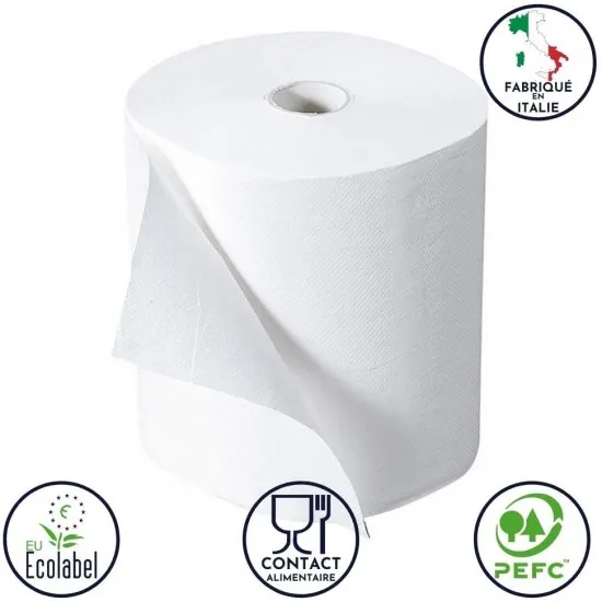 Rola prosoape cu derulare centrala, in 2 straturi, alb, 108 m, 450 portii, Celtex 3232S