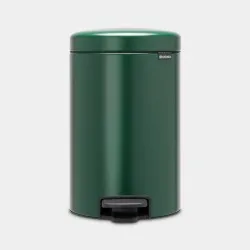 Cos gunoi cu pedala newIcon, 12L - Verde Pin
