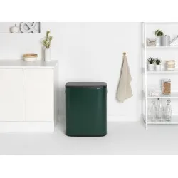 Cos gunoi Bo Touch, 2 x 30L - Verde Pin