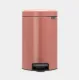 Cos gunoi cu pedala newIcon, 3L - Roz teracota Cos gunoi cu pedala newIcon, 3L - Roz teracota