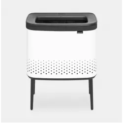 Cos rufe Bo, 60L, Capac plastic - alb